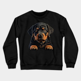 puppy rottweiler Crewneck Sweatshirt